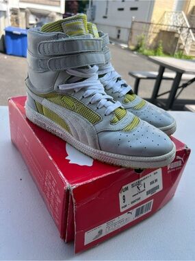 Puma Sky II Hi Blocks And St. 6-10 GrayViolet Women Size 9 Sneakers 35807302
